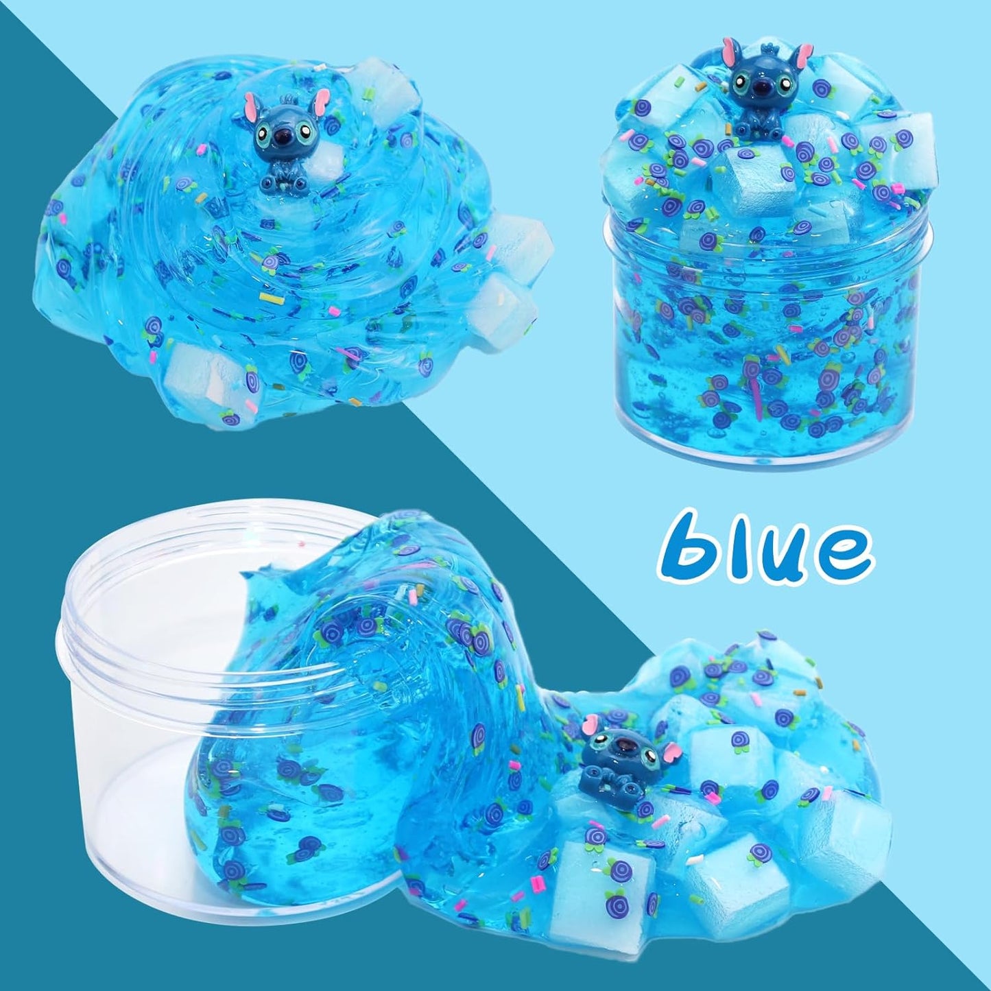 Jelly Cube Clear Slime Kit for Kids - 8 Pack Crunchy Slime | Stress Relief & Fun Toys | Ideal for Birthday & Easter Gifts | Party Favors for Ages 6-12