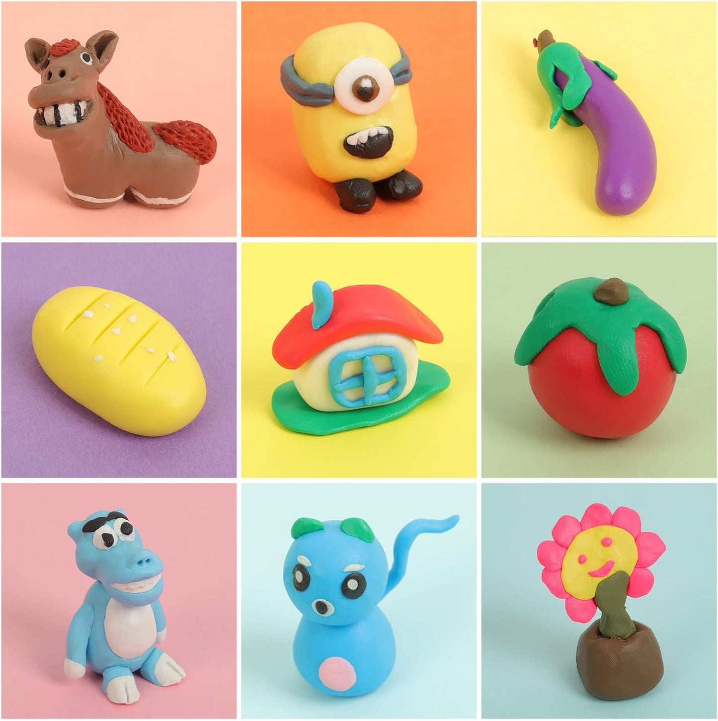 48-Color Polymer Clay Kit for Beginners & Artists - Non-Toxic Oven-Bake Modeling Clay with Sculpting Tools, Perfect DIY Craft Gift for Kids & Adults