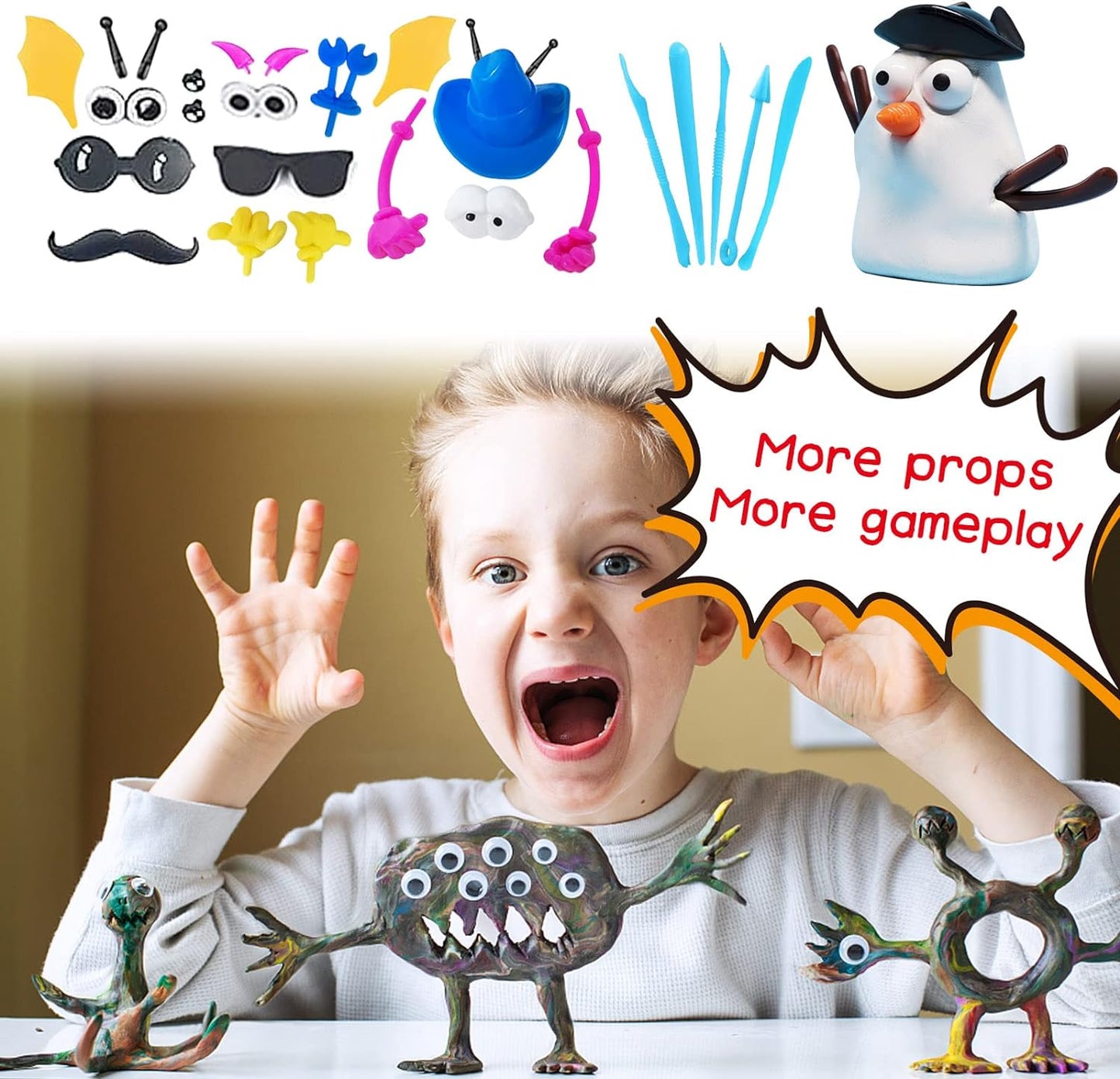 Modeling Clay Kit - 36 Colors Air Dry Clay for Kids, Ultra Light Soft & Stretchy Molding Magic Clay with Tools, Art Crafts Gift for Boys & Girls Age 3+