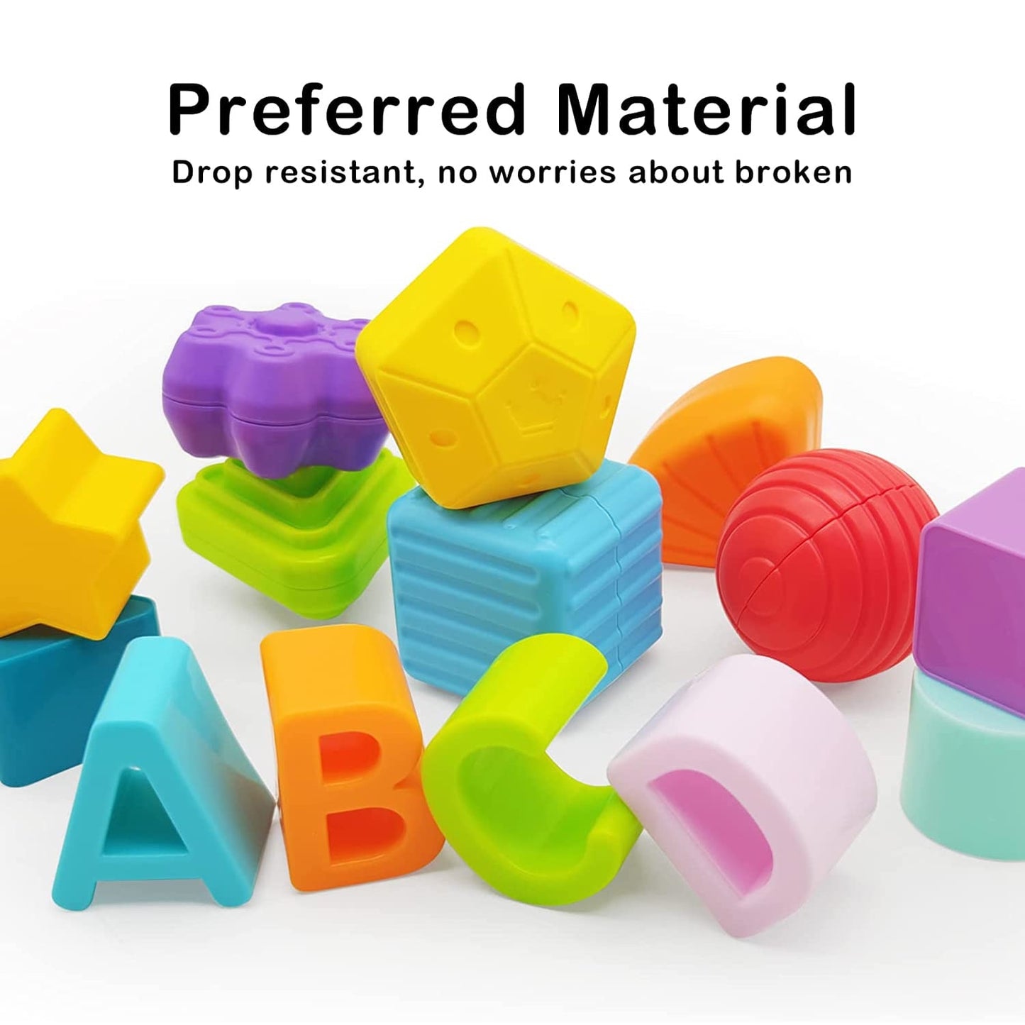 WQFSTORE Baby Shape Sorter Toys for 1 Year Old, Upgrade Baby Montessori Toy and Developmental Sensory Toys 12-24 Months, Boys Girls Gifts, Preschool Learning Fine Motor Skills