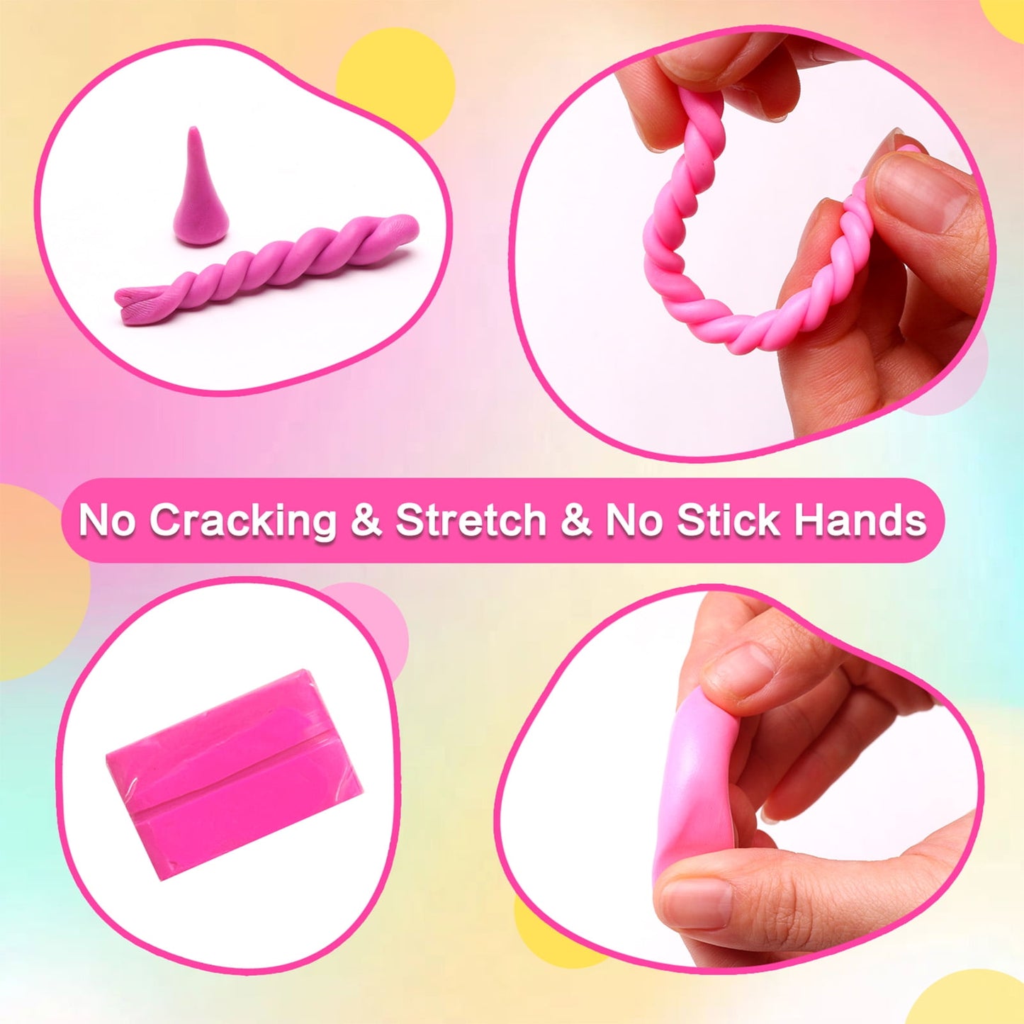 82-Color Polymer Clay Kit for Beginners & Artists - Non-Toxic Oven-Bake Modeling Clay with Sculpting Tools, Perfect DIY Craft Gift for Kids & Adults