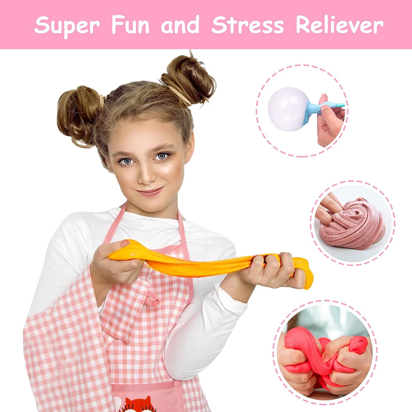 6 Pack Butter Slime Kit, LTONLINE Scented Cloud Slime for Girls and Boys, Super Soft and Non-Sticky DIY Surprise Slime for Kids Birthday Easter Gifts.