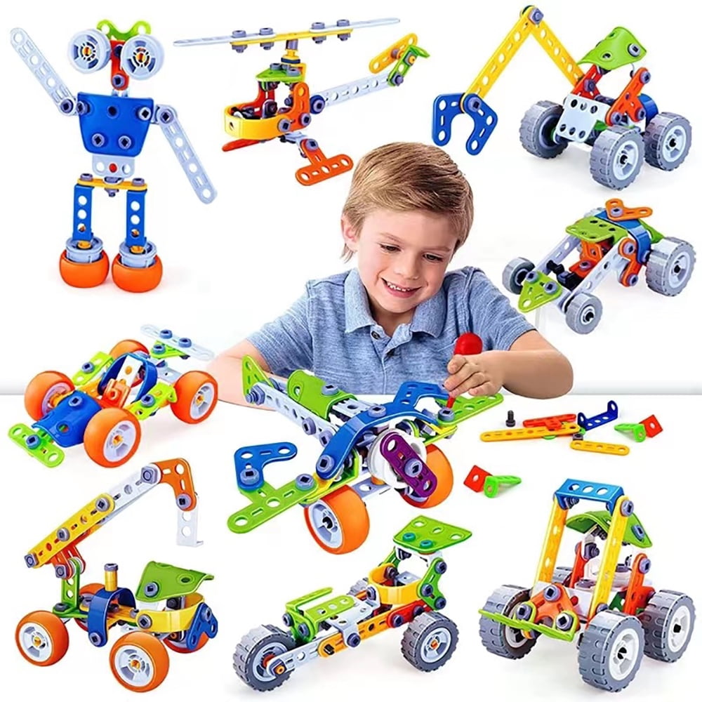 167-Piece STEM Building Toys Kit for Boys, Ignite Creativity and Learning, Educational Construction Blocks for Kids Ages 6-10