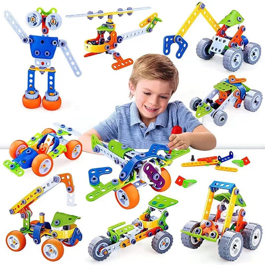 167-Piece STEM Building Toys Kit for Boys, Ignite Creativity and Learning, Educational Construction Blocks for Kids Ages 6-10
